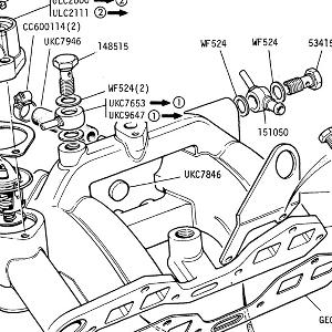 ENGINE - Inlet Manifold, Thermostat (CARB ENGINE - JAPAN/USA up to VIN 401629)