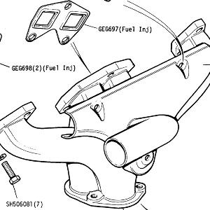 ENGINE - Exhaust and Hot Air Manifold