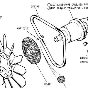 ENGINE - Fan and Belt, Viscous Coupling