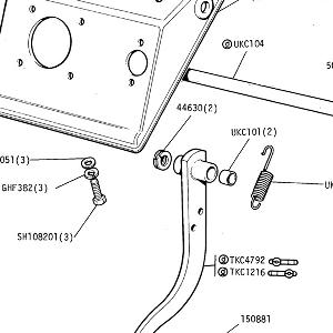 CLUTCH - Clutch Pedal and Mounting Bracket