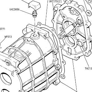 5 SPEED GEARBOX - Gearcase and Centre Plate, Breather Cap