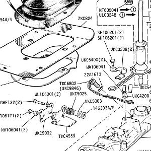 5 SPEED GEARBOX - Gearchange Housing, Gearlever and Grommet