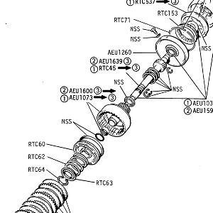 AUTOMATIC GEARBOX - Rear Clutch, Front Drum, Sun Gear