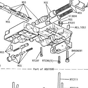 AUTOMATIC GEARBOX - Lower Valve Body, Rear Servo Tubes