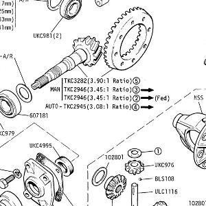 REAR AXLE - Crown Wheel and Pinion, Differential Gears