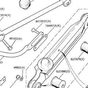 SUSPENSION - Rear Suspension, Upper and Lower Links