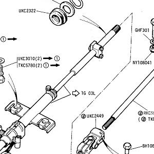 STEERING - Universal Joint, Lower Shaft