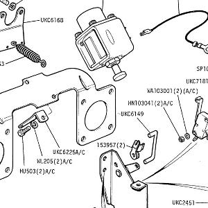 FUEL SYSTEM - Throttle Linkage (Twin S.U. Carbs) Europe