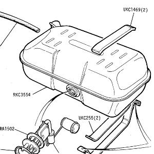 FUEL SYSTEM - FUEL Tank and Guage Unit (Carb Engine)