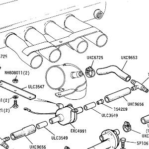 FUEL SYSTEM - Auxilliary Air Valve and Idle By-Pass Solenoid (P/I Engine) Air Conditioning Only from VIN402027