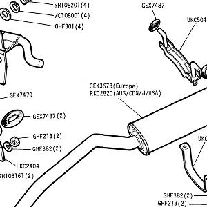 EXHAUST SYSTEM - Rear Tail Pipe