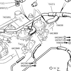 EMISSION - Breather Rail, Carb Vent Pipe (Japan and USA - Carb Engine)