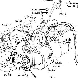 EMISSION - Engine Breathing (Japan and Calif 1979) (USA Fed 1980 TCT110001, TCW110001 onwards) Carburetter Engines up to VIN401629