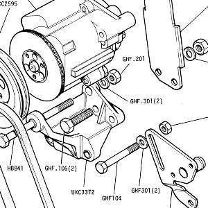 EMISSION - Air Pump and Belt (AUS/CDN) (CARB ENGINE)