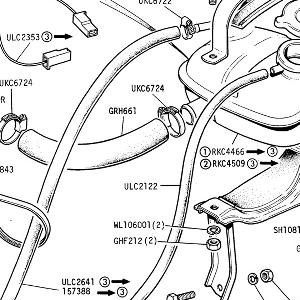 COOLING SYSTEM - Partial Flow Tank and Hoses