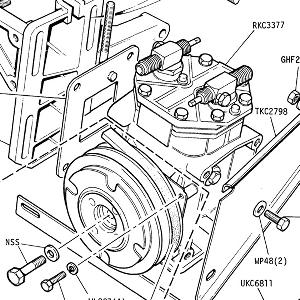 AIR CONDITIONING - Compressor and Driving Belt