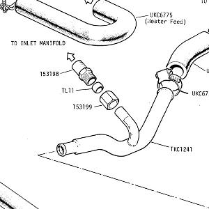 HEATING - Heater Hoses and Water Pipes (CARB ENGINE - AUS/CDN/EUROPE)