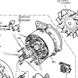 ELECTRICAL - 20 or 25 A.C.R. Alternator (Air Conditioning)