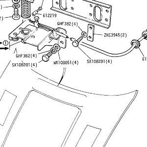 BODY SECTION - Bonnet Release Cable, Lock, Striker Pin