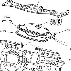 BODY SECTION - Dash Top Panels, Plenum Panel