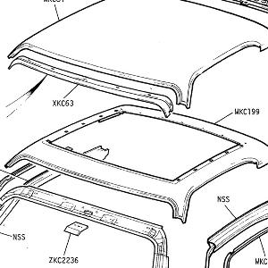 BODY SECTION - Roof Panels, Cantrail
