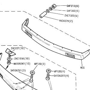BODY SECTION - Front Bumper (USA)