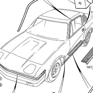 BODY SECTION - Front Grille and External Trim Mouldings