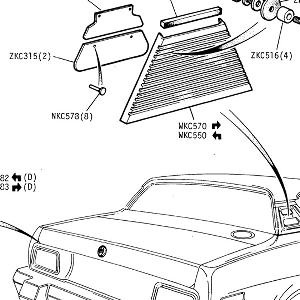 BODY SECTION - Rear Quarter Grille