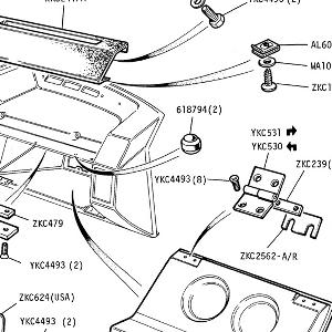 FACIA/TRIM/SEATS - Cubby Box Lid