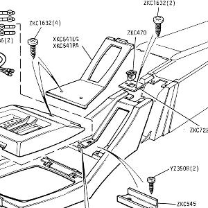 FACIA/TRIM/SEATS - Centre Console and Armrest (Automatic Gearbox)