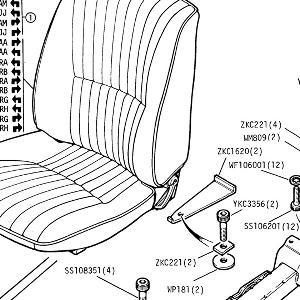 FACIA/TRIM/SEATS - Seat Assembly and Slides