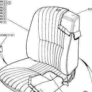 FACIA/TRIM/SEATS - Seat Squab and Cushion Covers