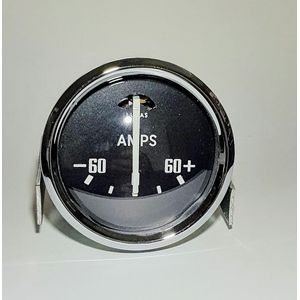 106967SP Ammeter showing 60 | 60 face with a chrome rim