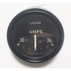 Special Ammeter 60-0-60 Amp movement, 30-0-30 face, satin black rim