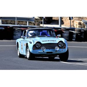 Neil's TR5 racing in Mdina Malta